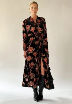 ENERGY DRESS BLACK -Religion Clothing velvetdress5