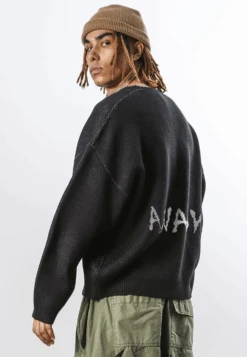 ANARCHY KNIT BLACK 8 ANARCHY KNIT BLACK -Religion Clothing x4