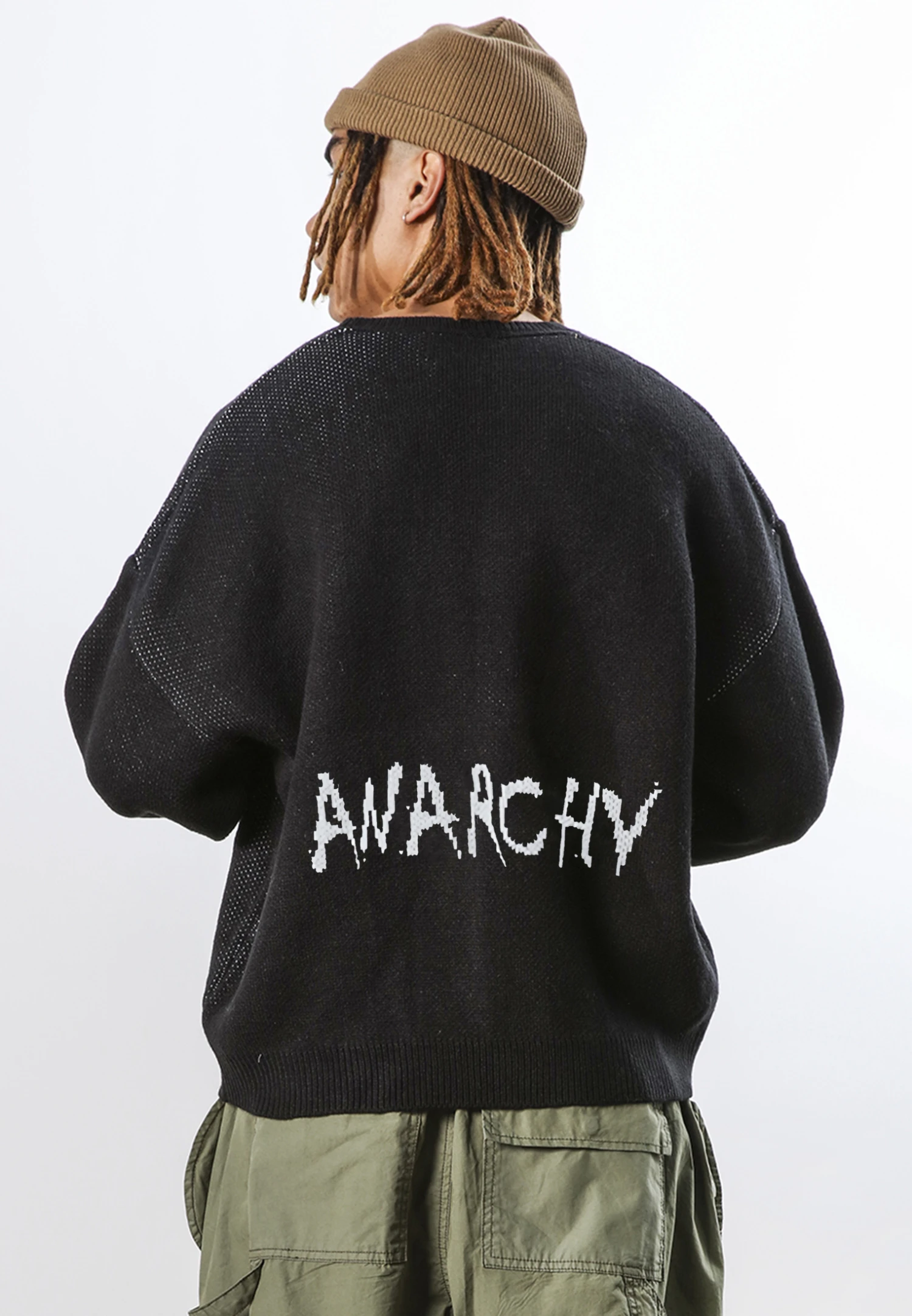 ANARCHY KNIT BLACK 5 ANARCHY KNIT BLACK - Image 5